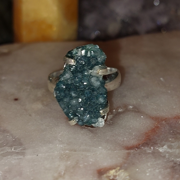 Raw Green Aventurine Ring - Picture 2 of 5